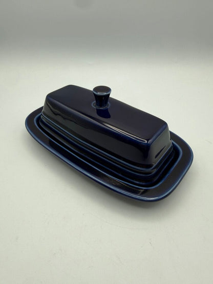 Fiesta Cobalt Blue Butter Dish w/Lid /rb