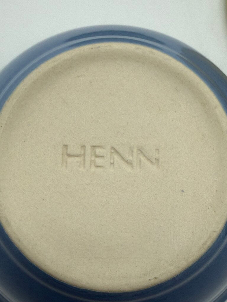 Set of 5 Henn Pottery Solid Color Bowls 4.5” Diameter /roh