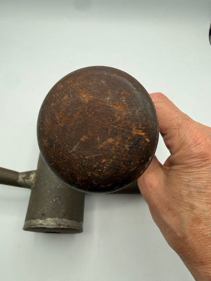 Antique Metal Cookie Star Cookie Press w/Wood Plunger /rw