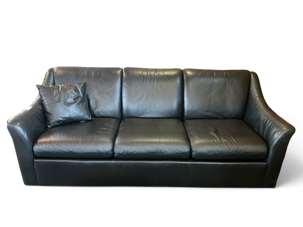 Black Leather Sofa
