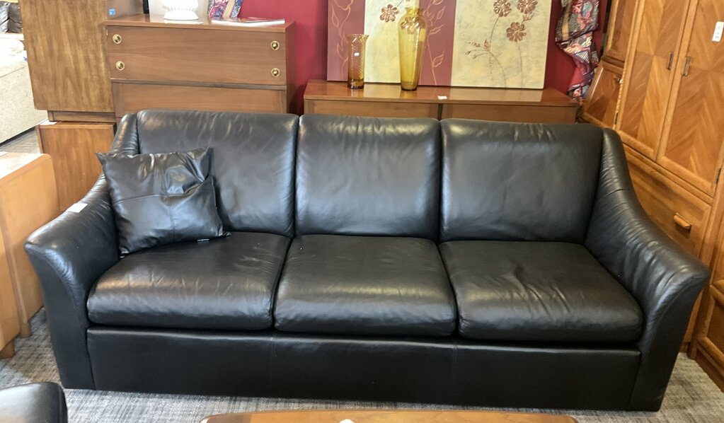 Black Leather Sofa