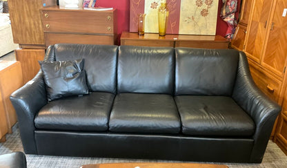 Black Leather Sofa