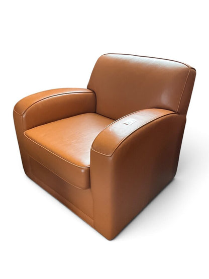 Cognac Leather Arm Chair