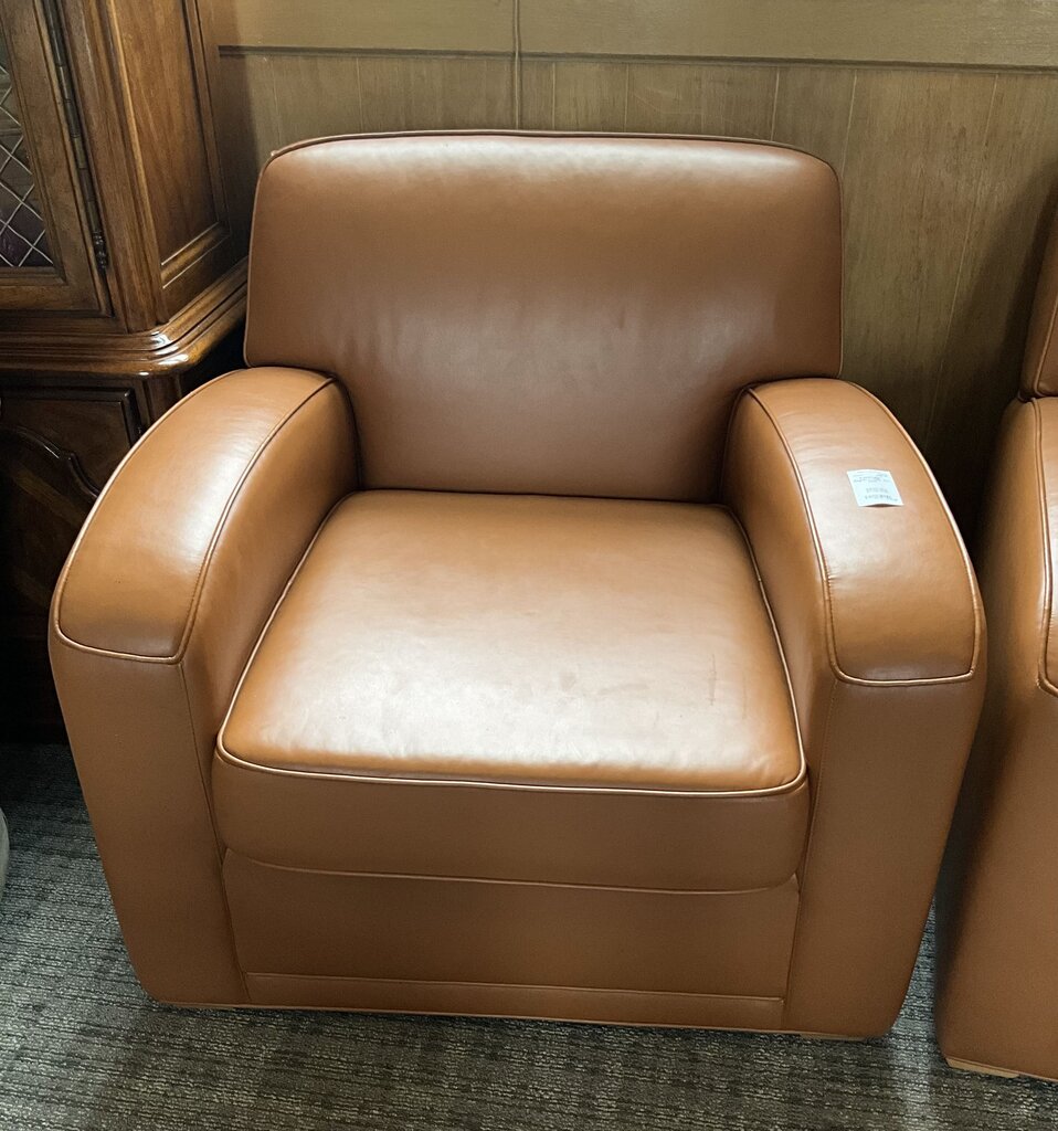 Cognac Leather Arm Chair