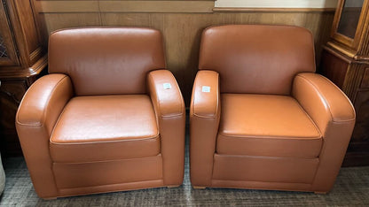 Cognac Leather Arm Chair