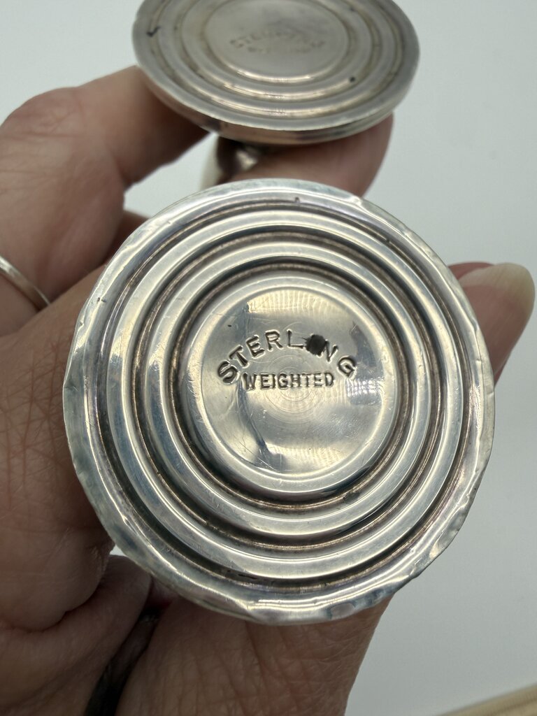 VTG Sterling Silver Salt & Pepper Shakers 68 grams /ro