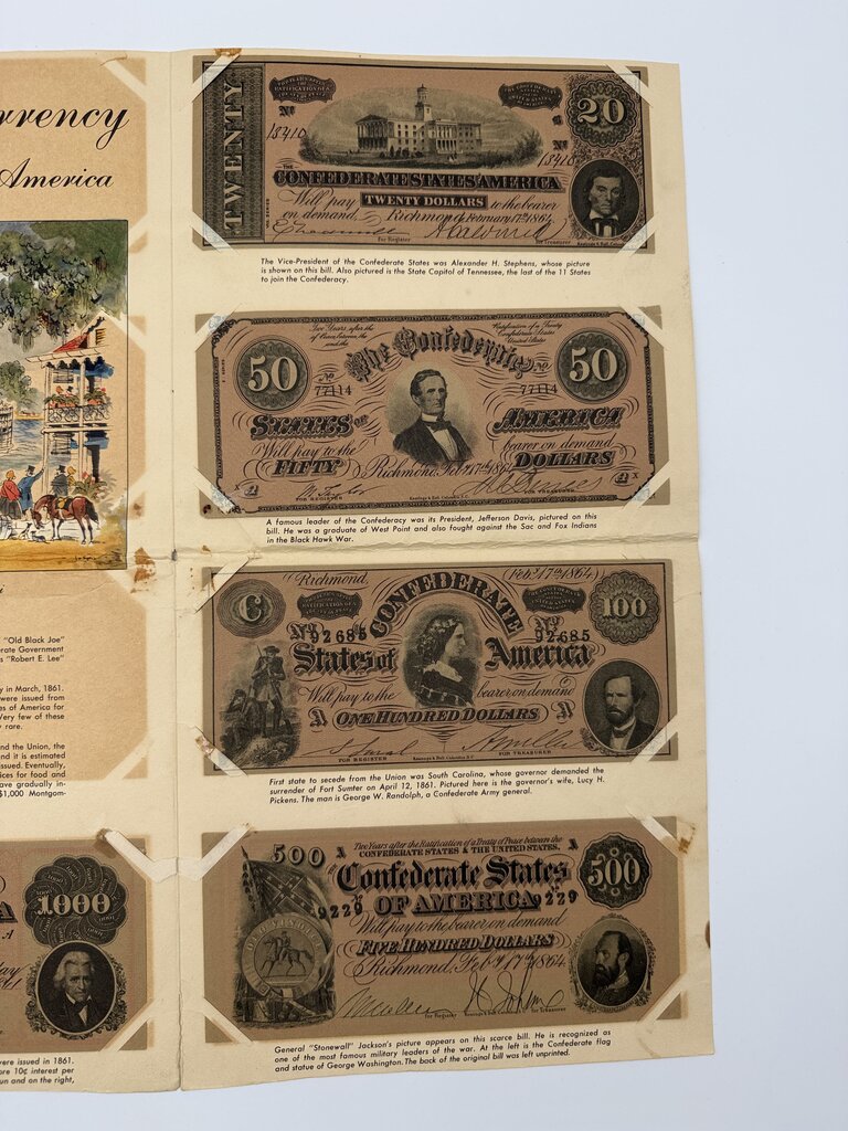 Album For Reproduction of Confederate Currency /ro