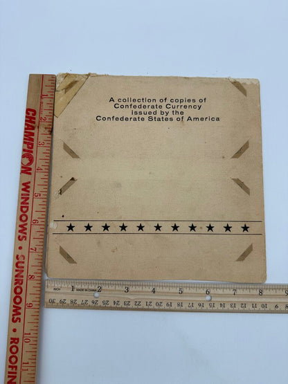 Album For Reproduction of Confederate Currency /ro