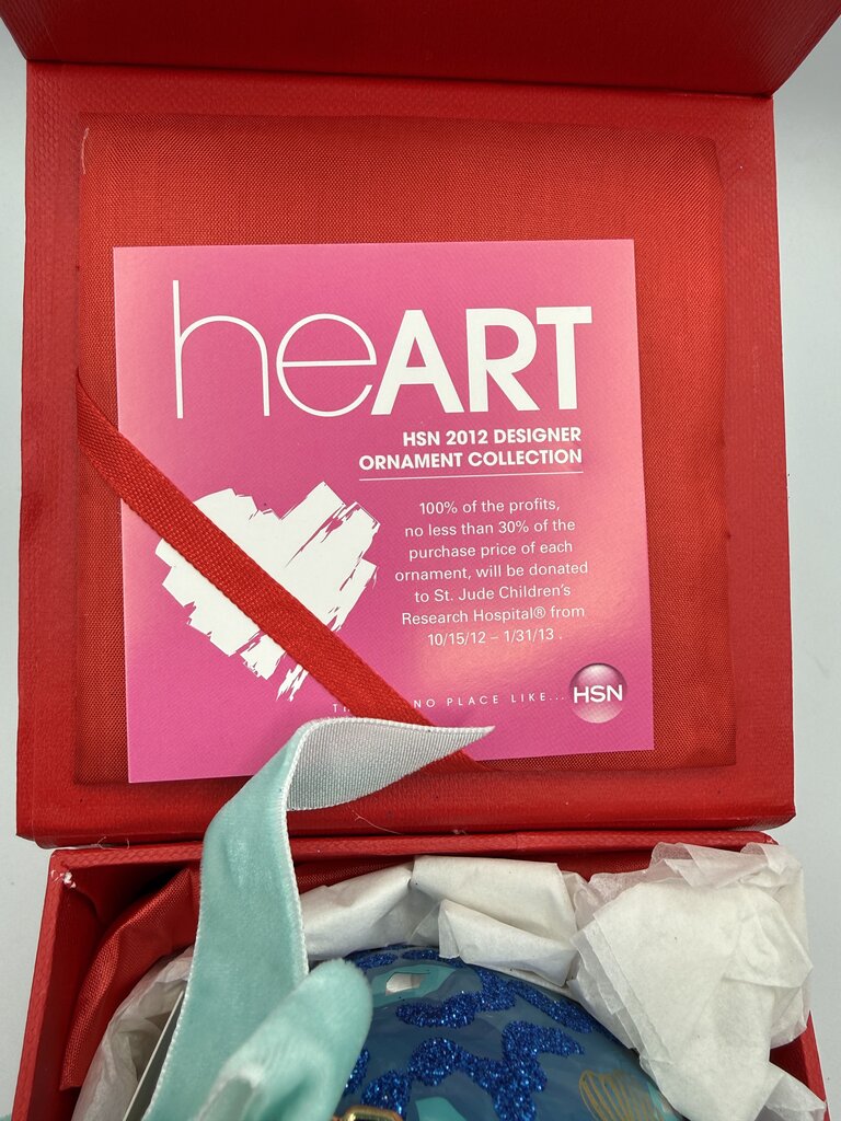 Swarovski Elements 2012 HeART Designer Ornament /ro