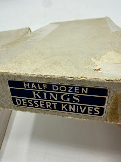VTG set of 12 Kings Pattern Dessert Knives Sheffield England /rw