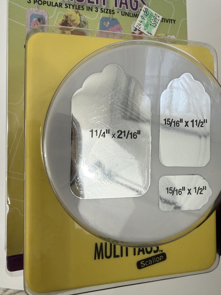 McGill Creativity Square Paper Punch Lot of 3 Squares & Tags /ro