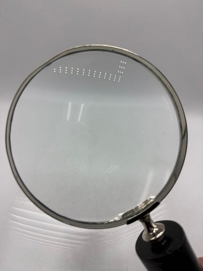 VTG 6” Diameter Magnifying Glass Horn Shape Handle /ro