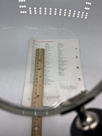 VTG 6” Diameter Magnifying Glass Horn Shape Handle /ro