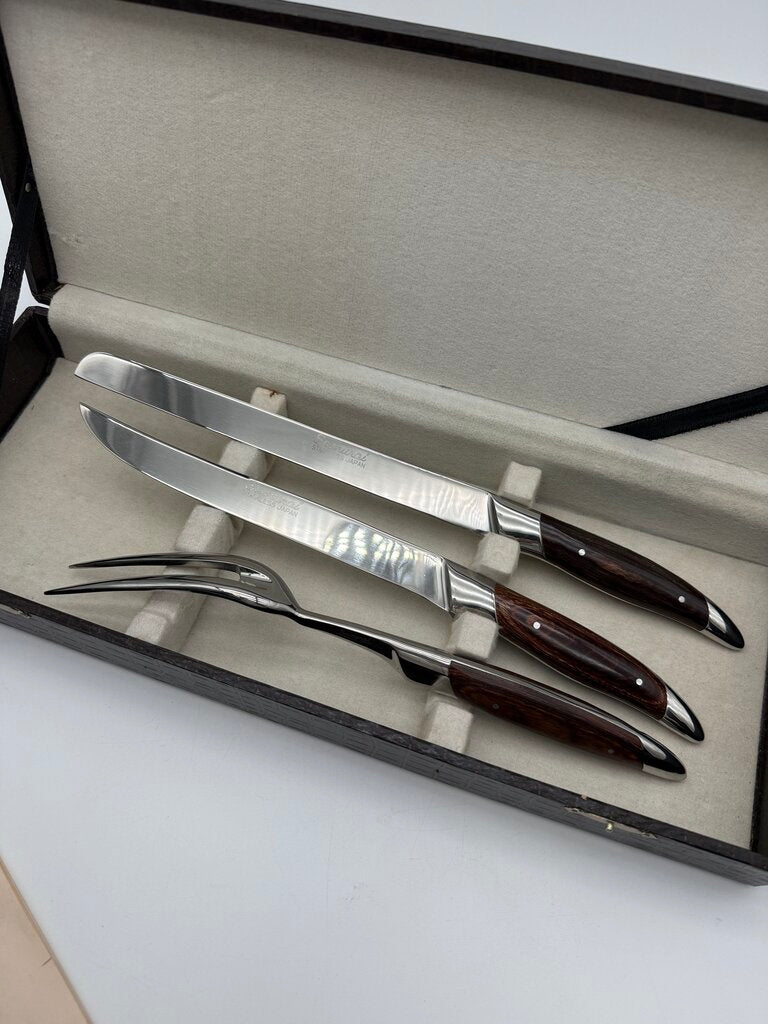 VTG Samurai Cutlery 3 pc Stainless Steel Carving Set Pioneer Products /rw