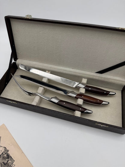 VTG Samurai Cutlery 3 pc Stainless Steel Carving Set Pioneer Products /rw