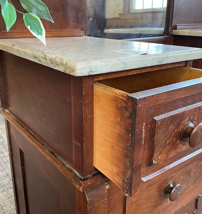 Victorian Styled Drop Well Dresser (Wood Hardware)