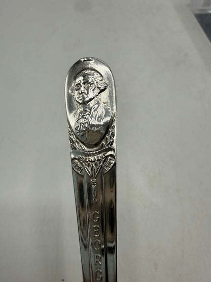 WM Rogers SP Commemorative Presidential Spoon set of 3 /ro