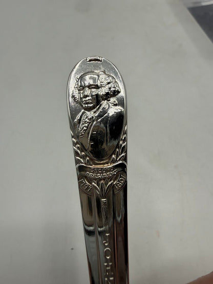 WM Rogers SP Commemorative Presidential Spoon set of 3 /ro