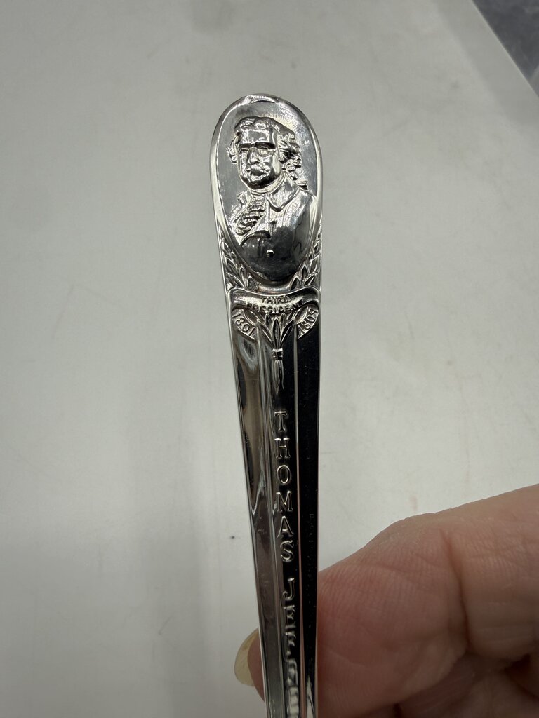 WM Rogers SP Commemorative Presidential Spoon set of 3 /ro