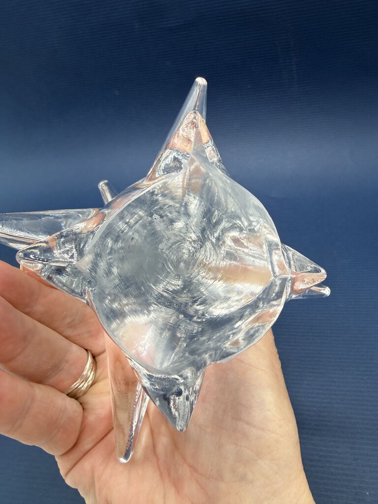 Toscany Solid Clear Crystal Christmas Tree 8” Tall /ro
