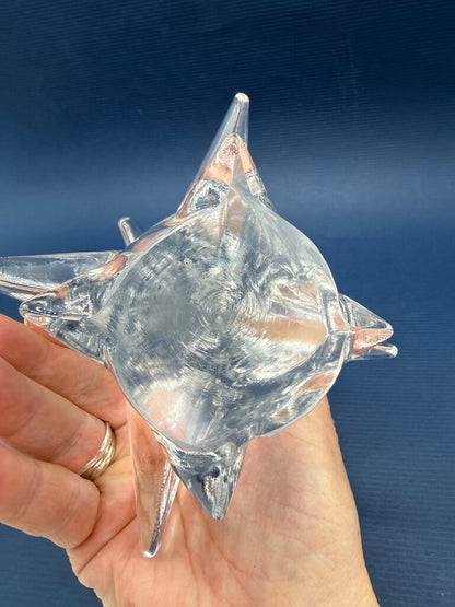 Toscany Solid Clear Crystal Christmas Tree 8” Tall /ro
