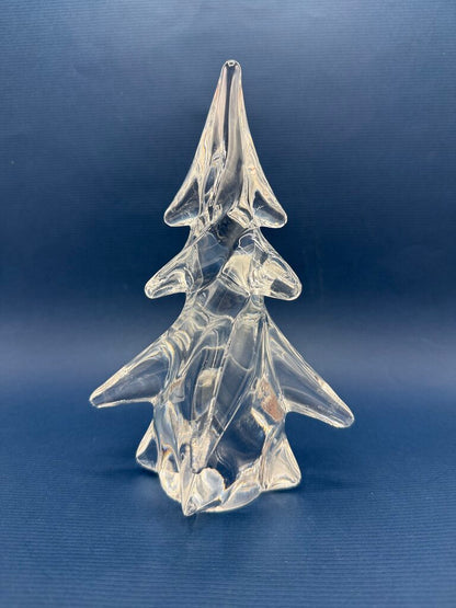 Toscany Solid Clear Crystal Christmas Tree 8” Tall /ro