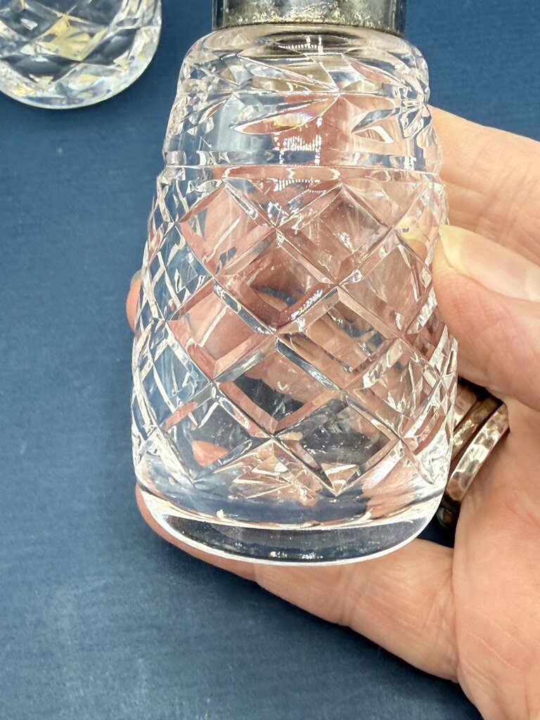 VTG Waterford Crystal Glendore Salt And Pepper Shakers Set /ro