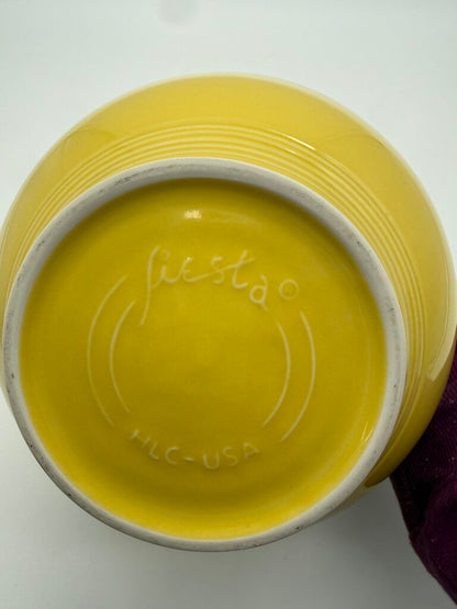 Fiesta HLC Yellow Footed 10” dia Mixing Bowl /rb