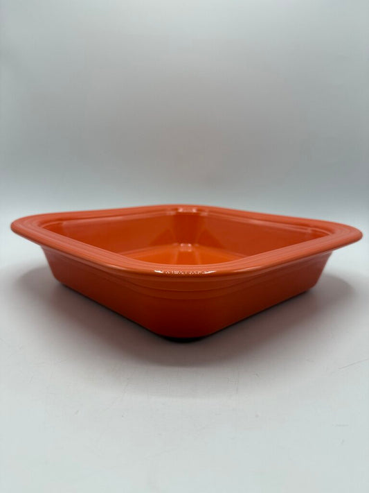 Homer Laughlin Fiesta Persimmon 10.5” Square Serving Dish /rb