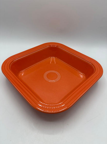 Homer Laughlin Fiesta Persimmon 10.5” Square Serving Dish /rb