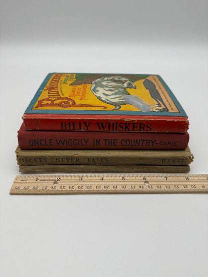 Antique Set of 4 Hard Cover Children’s Books /rb