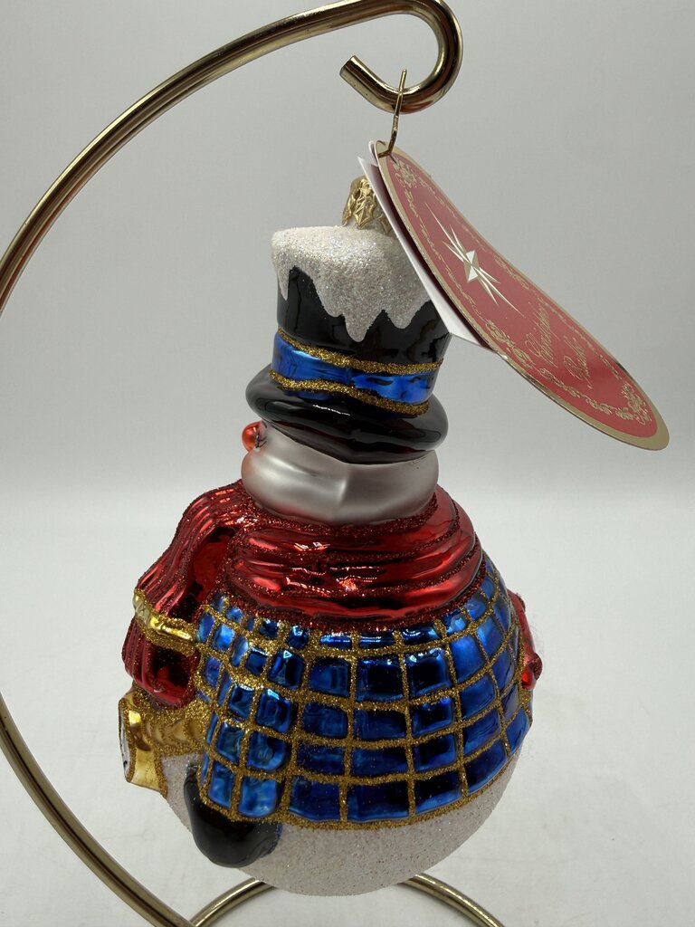 Christopher Radko Jolly All A-Round Snowman Ornament /ro