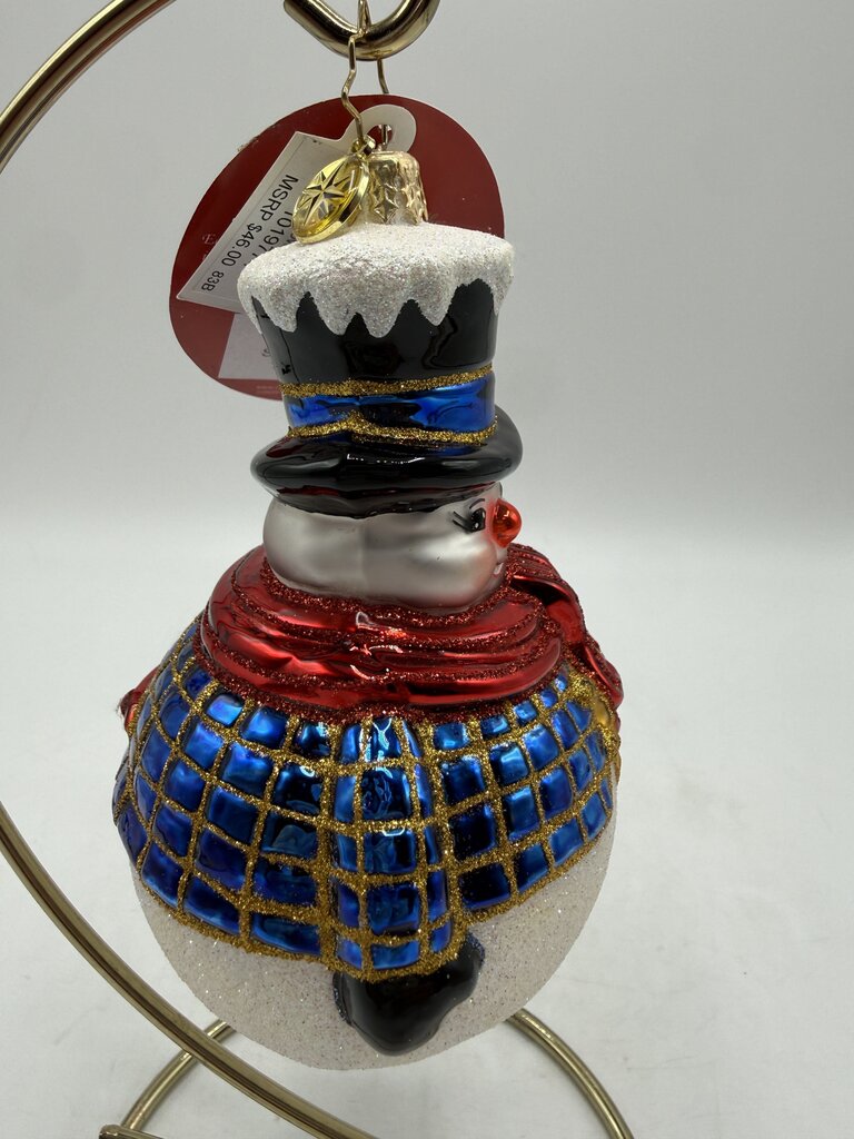 Christopher Radko Jolly All A-Round Snowman Ornament /ro