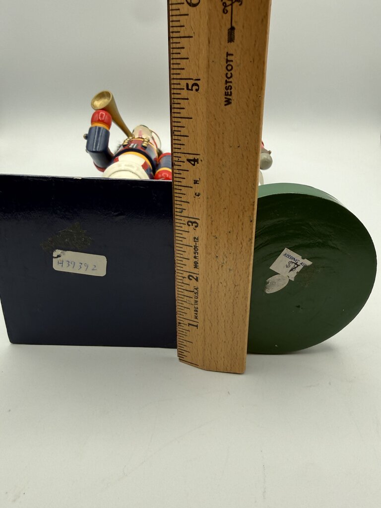 Set of 2 Nutcracker Candlestick Holders 11.5” Mouse King/Soldier /ro