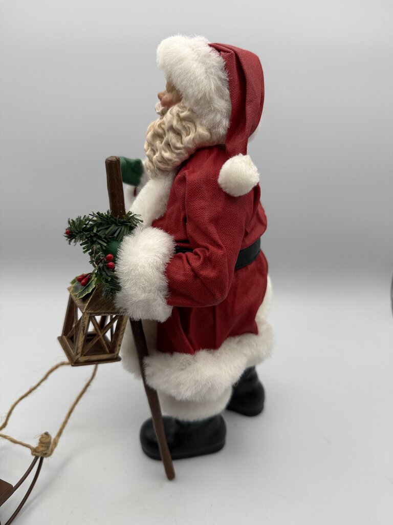 KSA Collectables Kurt Adler “Santa with Musical Sled” Wind up Sled /ro