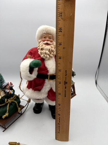 KSA Collectables Kurt Adler “Santa with Musical Sled” Wind up Sled /ro