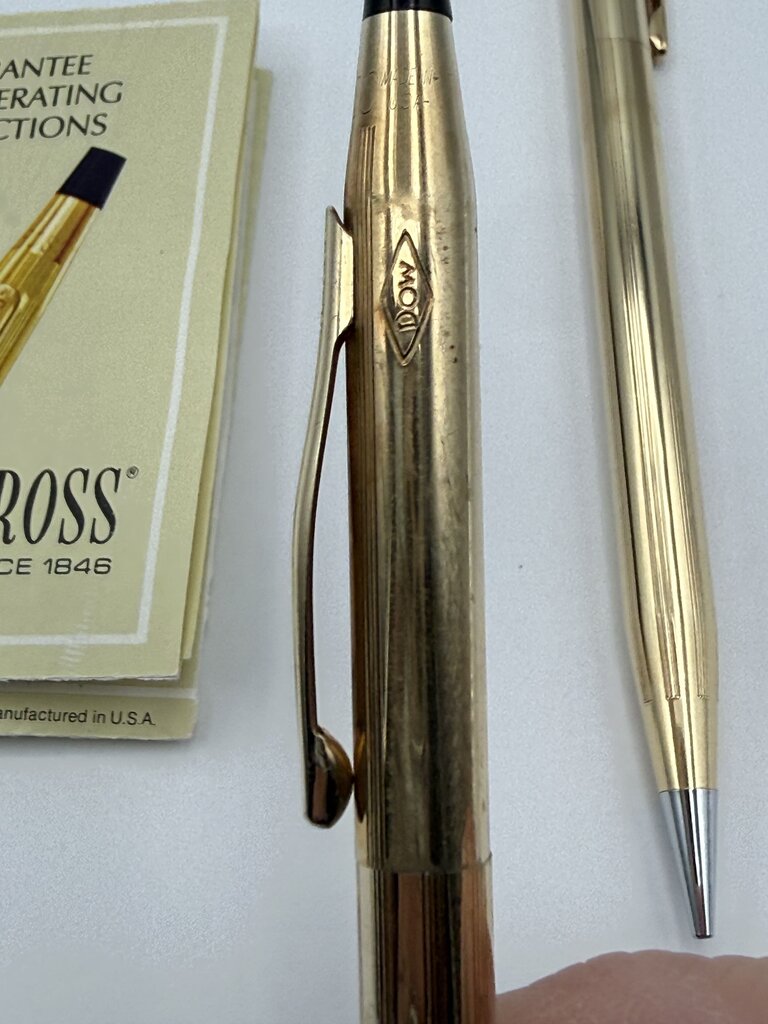 VTG set of 2 Cross 12KT Gold Filled Mechanical Pencils /ro