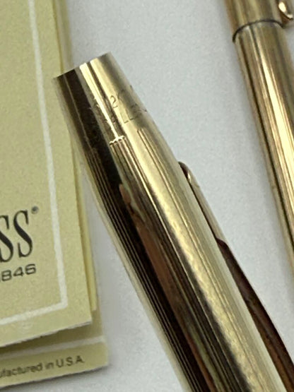 VTG set of 2 Cross 12KT Gold Filled Mechanical Pencils /ro