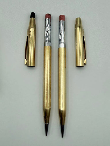 VTG set of 2 Cross 12KT Gold Filled Mechanical Pencils /ro