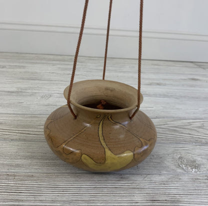 Studio Pottery Hanging Planter /h