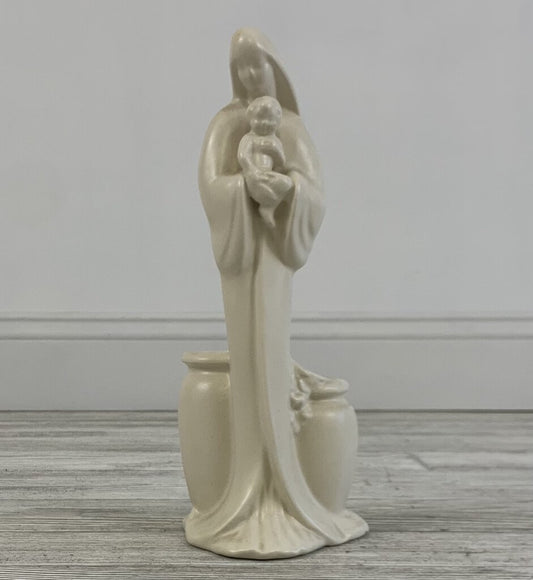 Mid-Century Haeger Ceramics Madonna and Child Planter/hg
