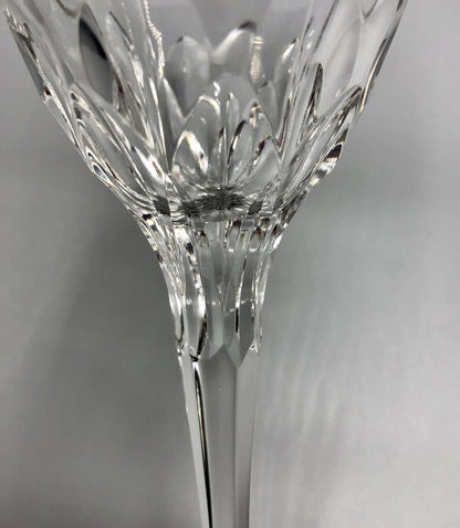 2ea GORHAM Crystal Diamond Clear Wine Glasses /b