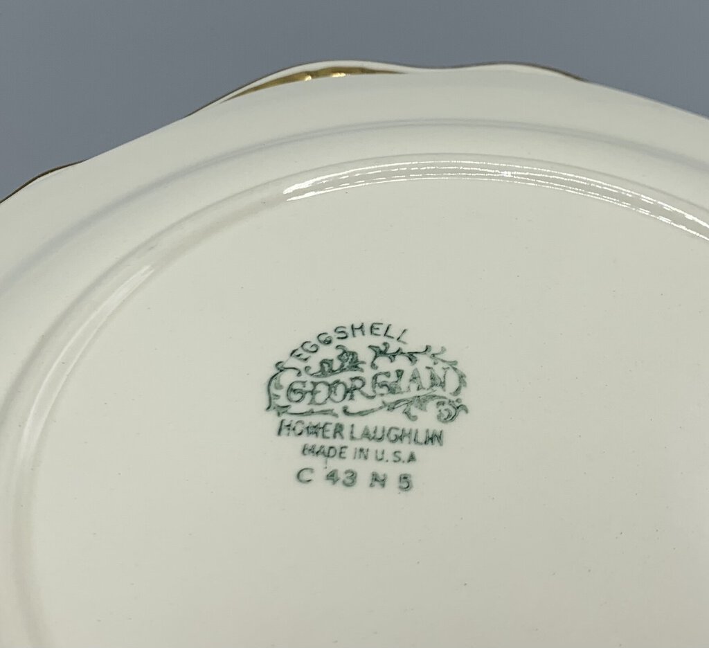 Homer Laughlin Eggshell Georgian Square Salad Plates Set/2 /hg