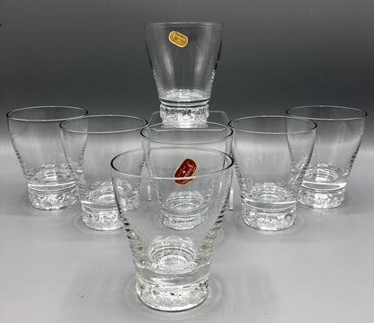 Vintage FOSTORIA Tiara Flat Juice Glasses Set of 7 /b