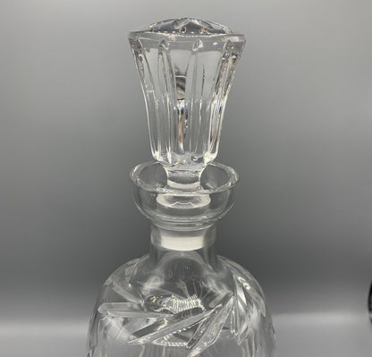 Mid-Century Brilliant Cut Glass Decanter /hg