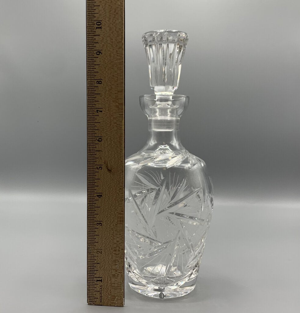 Mid-Century Brilliant Cut Glass Decanter /hg