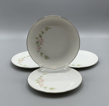 Mid-Century Style House “Tudor Rose” Bread and Butter Plates Set/4 /hg