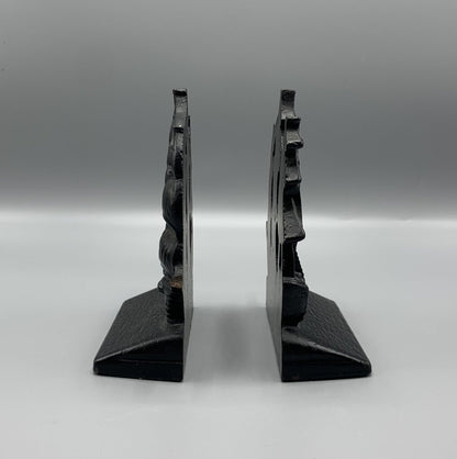 Vintage Cast Iron Galleon Ship Bookends /hg