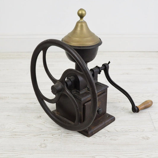 Antique Kissing & Möllmann C2 Coffee Grinder, Cast Iron, Wood, Very Rare /g