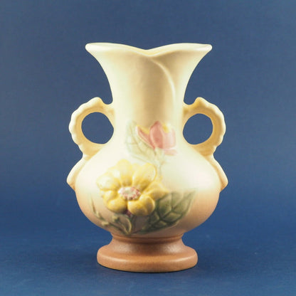 Hull Art Double-Handled Magnolia Vase U.S.A-15-6 1/4, /g